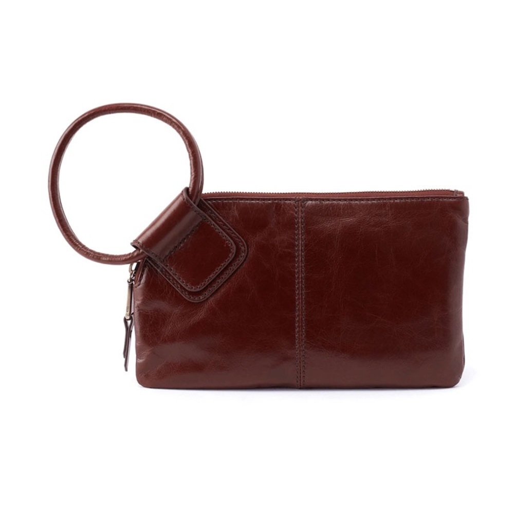 HOBO Chocolate Sable Wristlet Wallet Clutch